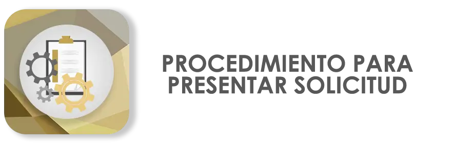 Procedimiento para presentar una solicitud